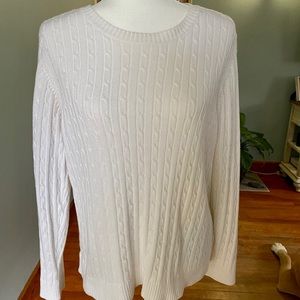 Croft & Barrow White Sweater